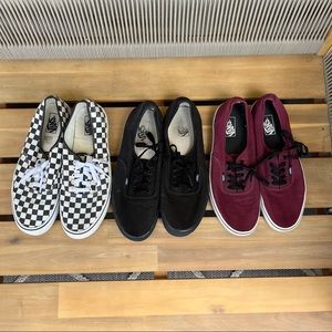 Lot of 3 Vans New Era mens size 13